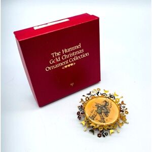 Hummel The Runaway Ornament Gold Christmas